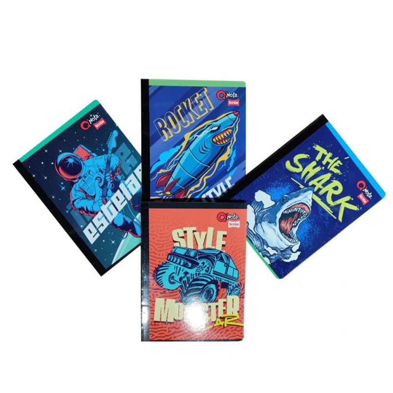 Cuaderno cosido 100 hojas cuadros QNOTA SCRIBE (HOMBRE)