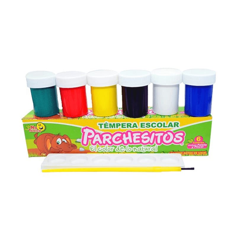 TEMPERAS PARCHESITOS 15CC X6UNS
