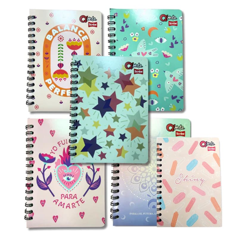 Cuaderno OO 105 80 hojas cuadros QNOTA SCRIBE (mujer)
