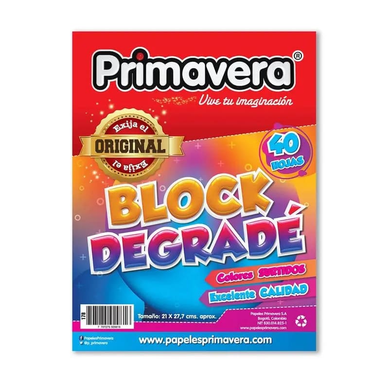 BLOCK DEGRADE CARTA PRIMAVERA