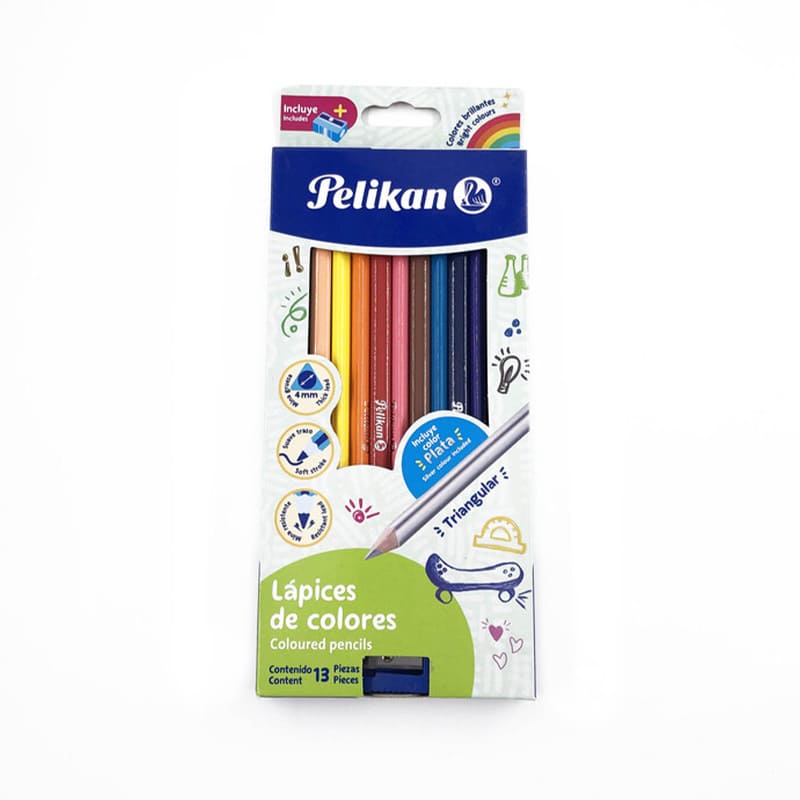 COLOR PELIKAN HEXAGONAL/PINTALOCO 3MM X12UNDS