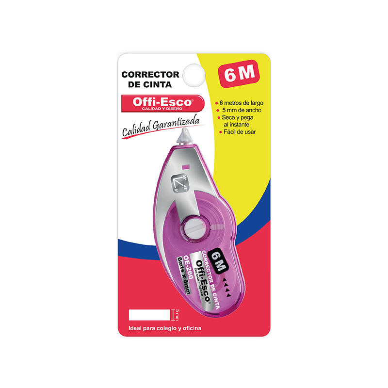 CINTA CORRECTORA OE‐260 OFFI‐ESCO 6MM