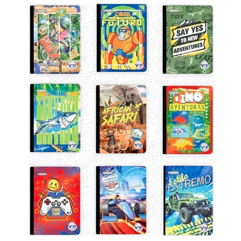 Cuaderno cosido 50 hojas cuadros VIP/ FABRIFOLDER (hombre)