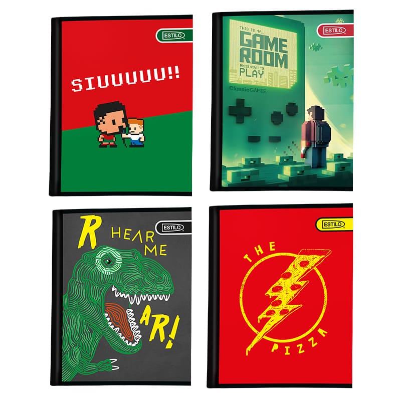 Cuaderno cosido cuadros 100 hojas ESTILO NVO (hombre)