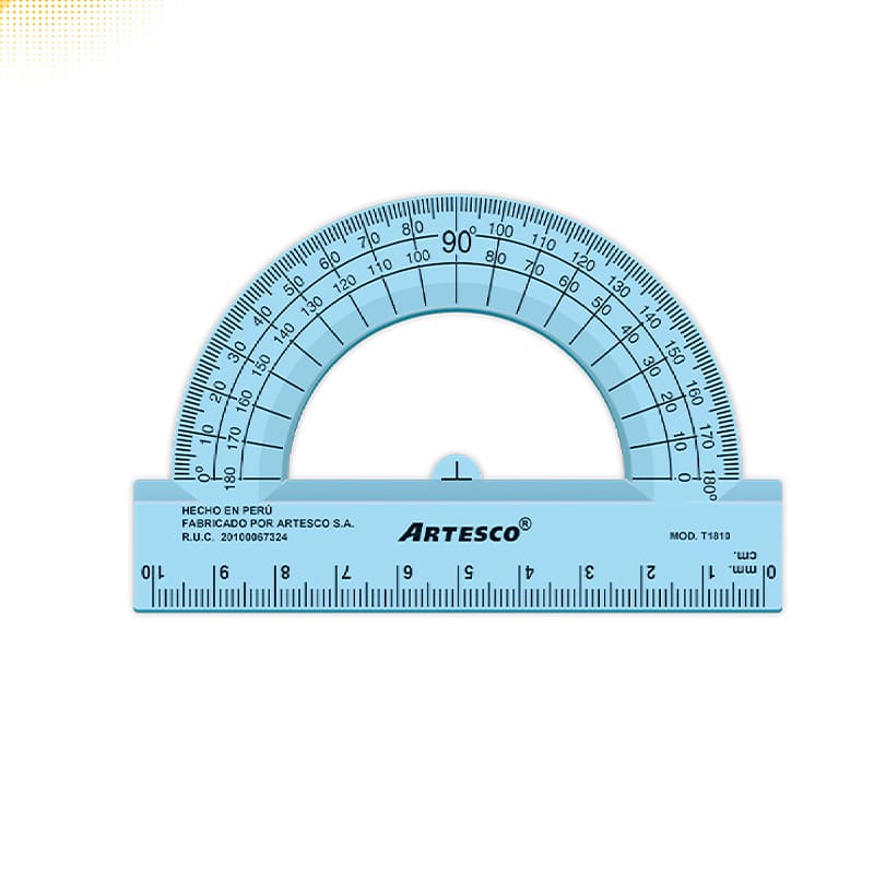 TRANSPORTADOR ARTESCO 180°‐10CMS
