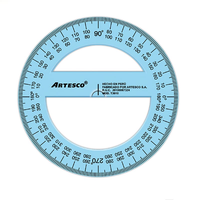 TRANSPORTADOR ARTESCO 360°‐10CMS