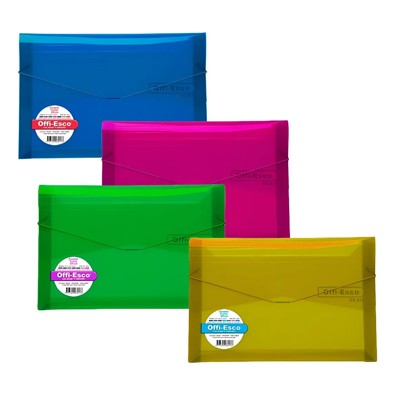 CARPETA SOBRE PLASTICA REF: OE‐812 OFFI‐ESCO