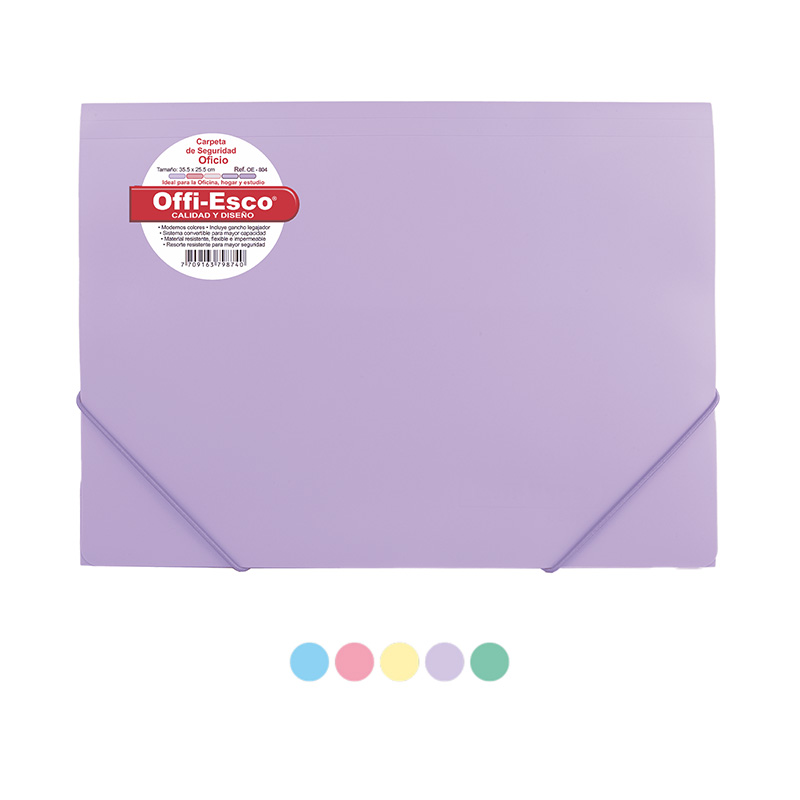 CARPETA LIGA PLASTICA OE‐804 COLORES/PASTEL OFFI‐ESCO