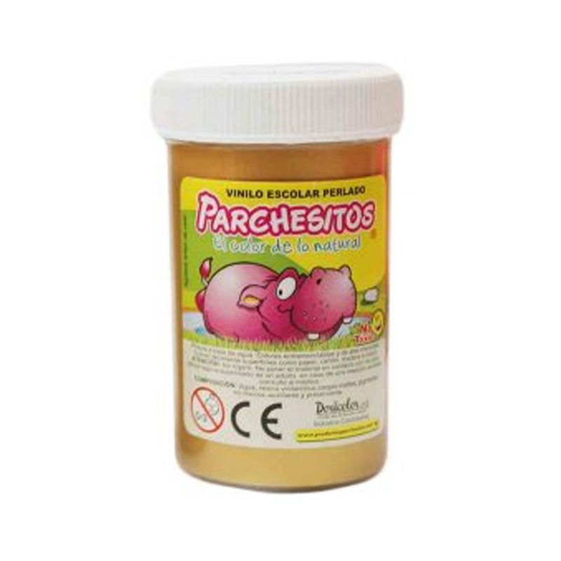 VINILO PERLADO 125GRS DORADO ORO PARCHESITOS