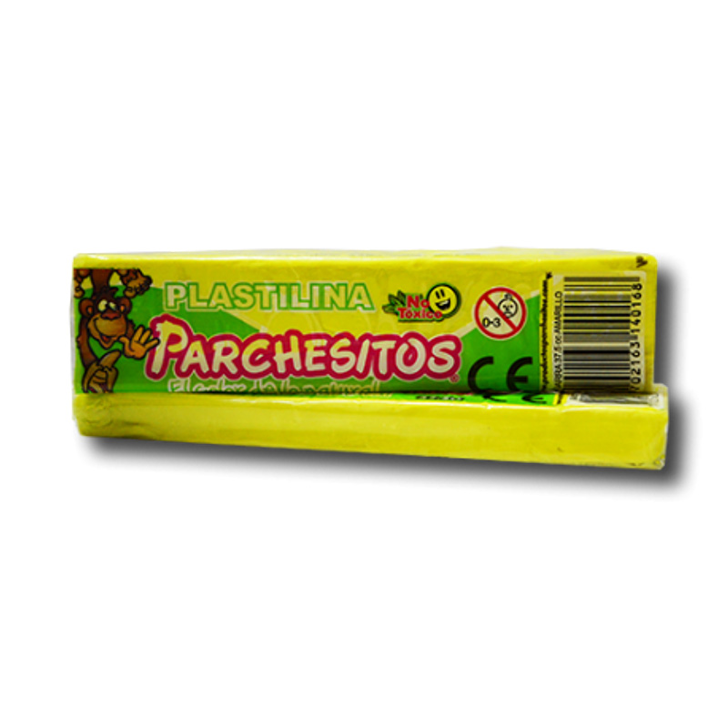 PLASTILINA BARRA 33CC PARCHESITO AMARILLO NEON