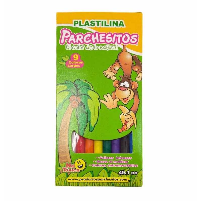 PLASTILINA PARCHESITOS LARGA X9
