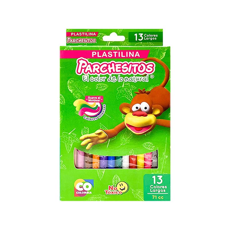PLASTILINA PARCHESITOS X13UNDS