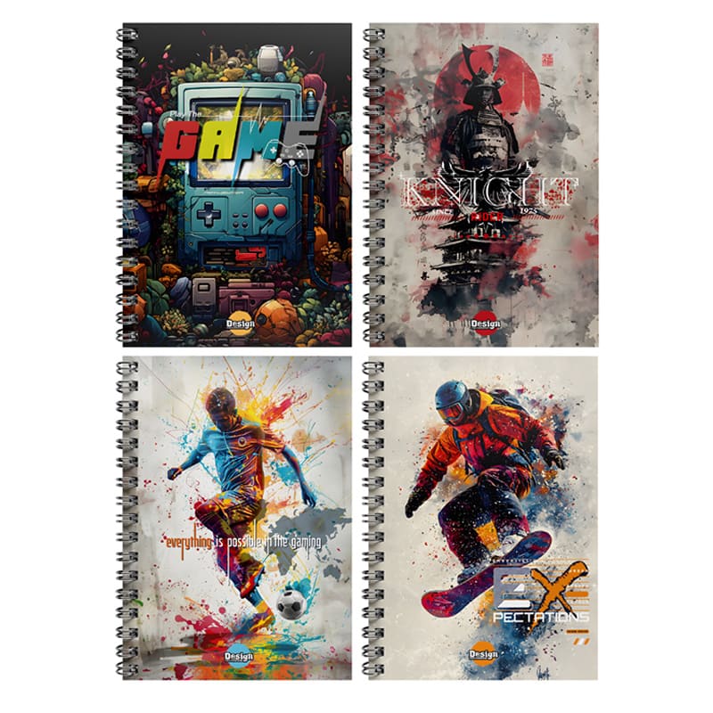 Cuaderno argollado 6 materias rayas LUKIS MOTIVOS/UNICOLOR - Imagen 2