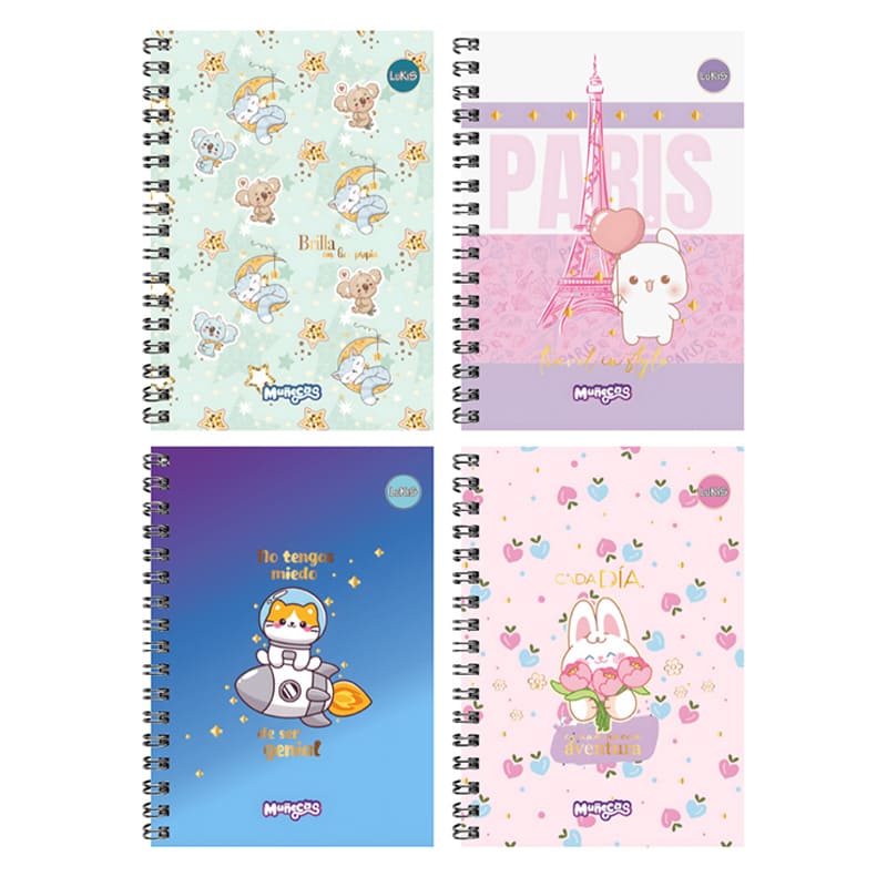 Cuaderno argollado 7 materias Mixto LUKIS MOTIVOS/UNICOLOR - Imagen 2