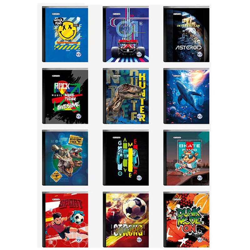 Cuadernos Cosidos 100 hojas cuadros VIP FABRIFOLDER (hombre)